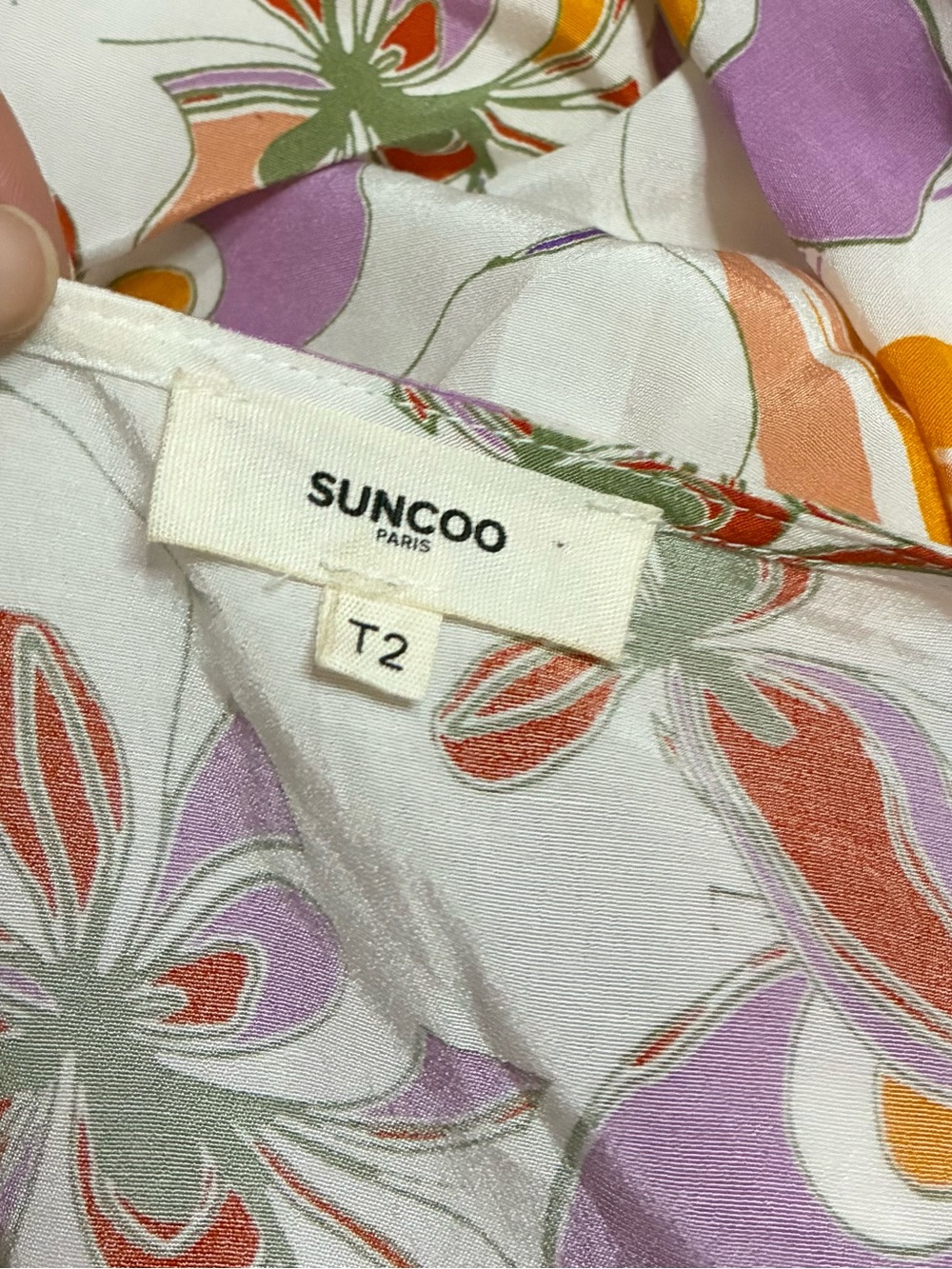 Suncoo Paris Caitlin Floral Print Midi Dress - Picture 6 of 9